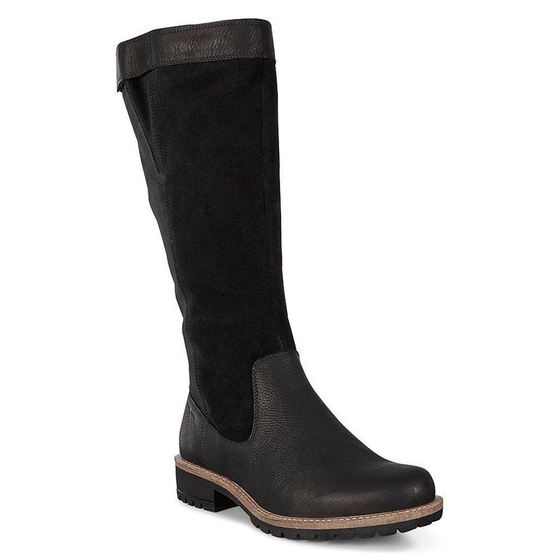 Women Boots Ecco Elaine - Knee High Boots Black - India SVLOPU725